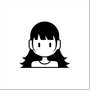 Minimalism Girl #10 Posters and Art